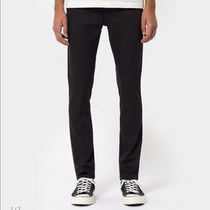 NUDIE JEANS MENS SKINNY ORGANIC BLACK JEANS NWOT